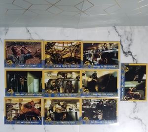 Vintage JP Topps Trading Cards Lot of 10 Jurassic Park Movie Cards Lot #10